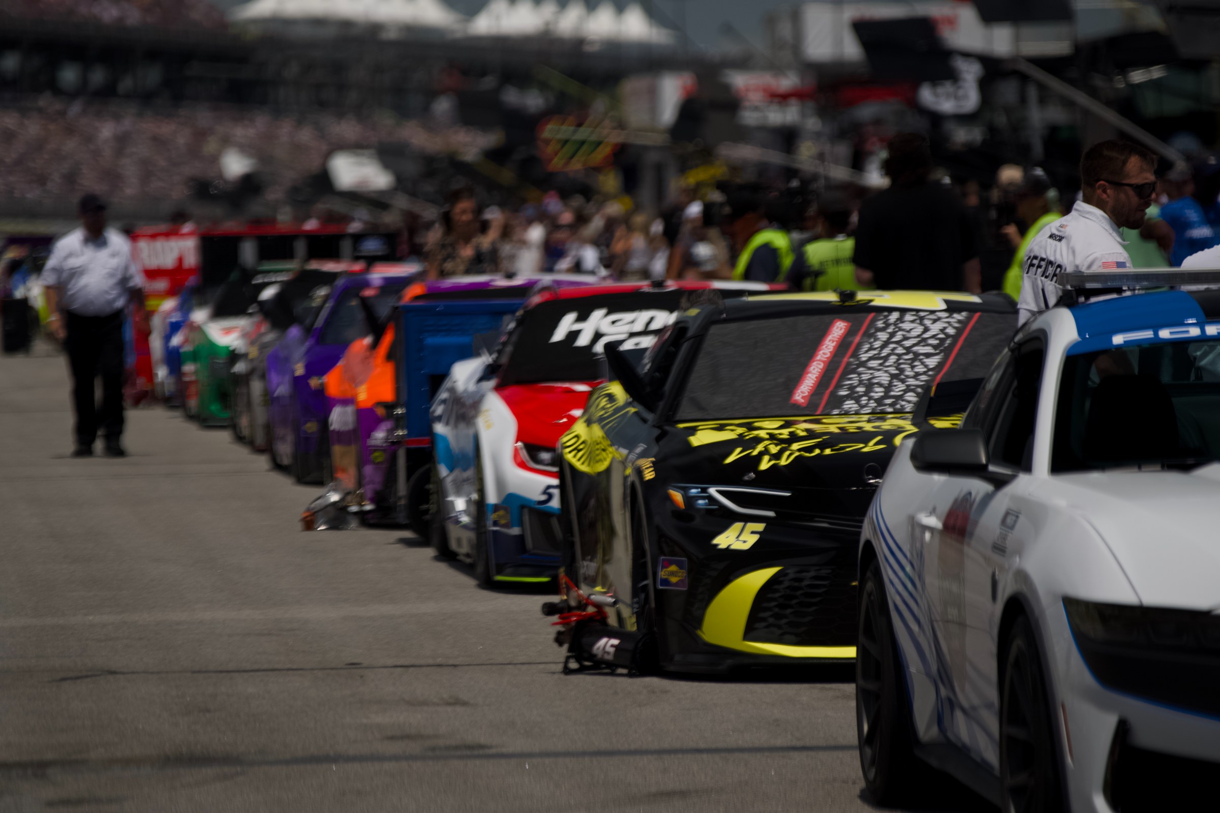 Still from Dega, Nascar