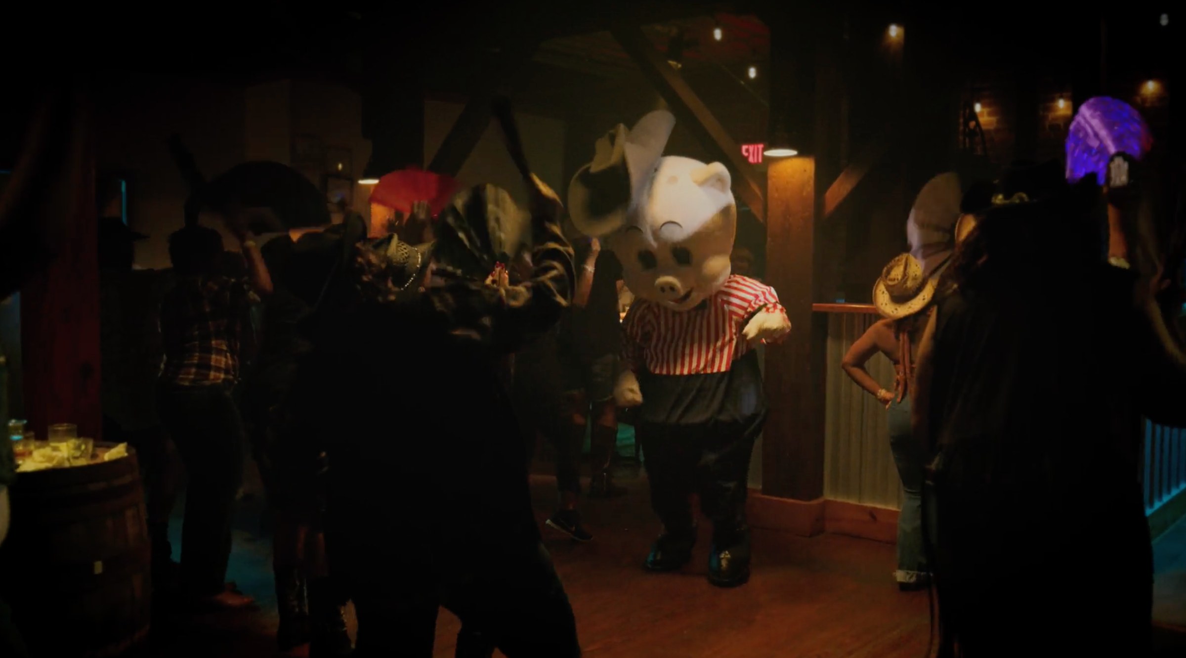 Still from Line Dance, Piggly Wiggly